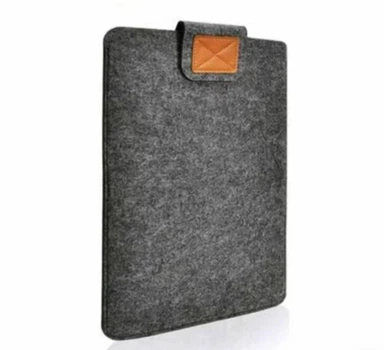 Чехол для ноутбука MacBook Air Pro 13 M1 M2 2016-2022 M3 2018-2024 конверт папка для макбук и планшета темно серый 33х26х0.5см Войлок