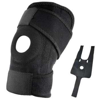 Эластичный бандаж на колено Kosmodisk Knee Support, Фиксатор коленного сустава, Наколенник, Черный (6967549418)