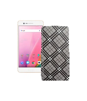 Чохол-флип з екошкіри для телефону Sharp Z3 Клітинки