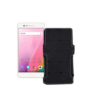 Чохол-книжка з екошкіри для телефону Sharp Z3 Чорний ромб