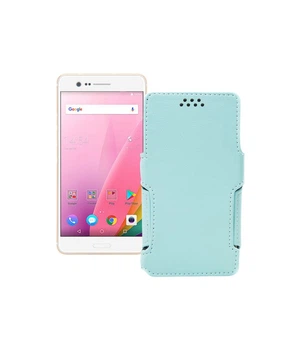 Чохол-книжка з екошкіри для телефону Sharp Z3 Небесний