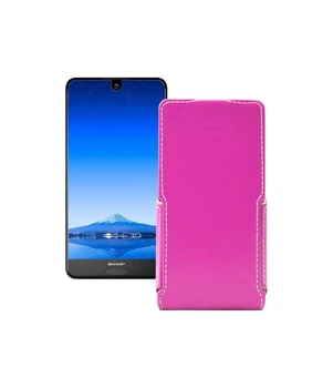 Чохол-флип з екошкіри для телефону Sharp Aquos S2 (C10) Рожевий