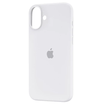 Чохол Fiji Silicone Case для Apple iPhone 16 бампер накладка Soft Touch з мікрофіброю White