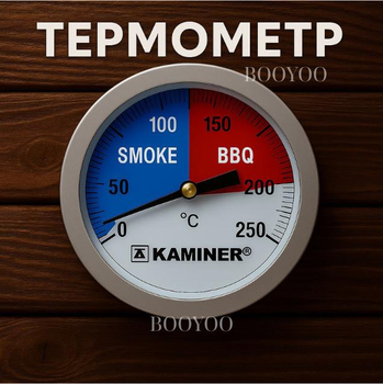 Механический термометр для барбекю тандыра мангала (0-250⁰С) датчик температуры для коптильни