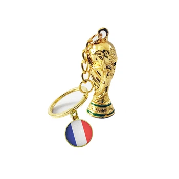 Футбольный брелок Кубок Чемпионата Мира с флагом Франции