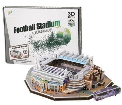 Футбольный картонный конструктор Стэмфорд Бридж Челси Stamford Bridge Chelsea