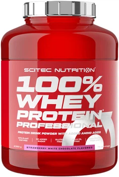 Сироватковий протеїн Scitec Nutrition 100% Whey Protein Prof порошок 2350 г Полуниця-білий шоколад (5999100021549)