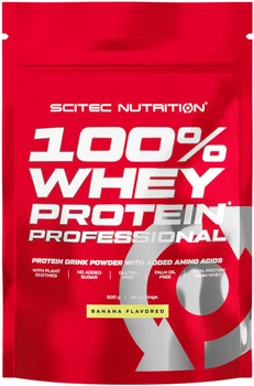 Сывороточный протеин Scitec Nutrition 100% Whey Protein Prof порошок 500 г Банан (5999100021891)