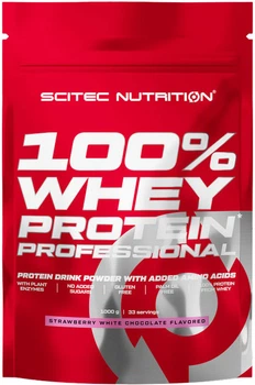 Сироватковий протеїн Scitec Nutrition Whey Protein Prof. порошок 1000 г Полуниця-білий шоколад (5999100029132)