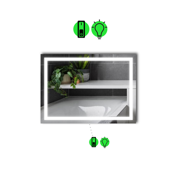 LED-зеркало 140x90см, с механическим включателем, модель Karnet (Karnet/1400x900/51/2/0)