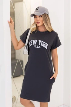 Сукня - футболка жіноча Fashion 42/44 графіт
