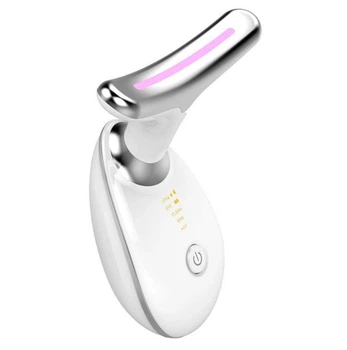 Микротоковый массажер для лица и шеи ES-1081 с LED-терапией, термомассажем и ионотерапией