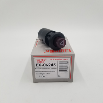 Кнопка аварійної сигналізації EuroEx ВАЗ 2106 7 контактів Каталожний номер 245.3710-000, 2106-3710010