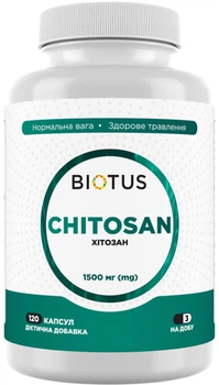 Хітозан Biotus 500 мг 120 капсул (BIO-532269)
