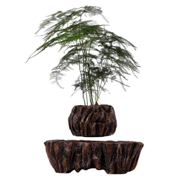 Магнитный левитационный горшок для растений HCNT Magnetic Levitating Pot M5B-PW Brown M005B-PW