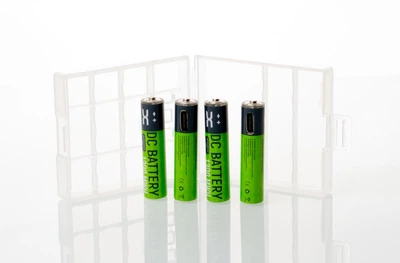Аккумуляторные батарейки DC AAA/USB (1300 mAh) (4 шт) Зеленый-Серый
