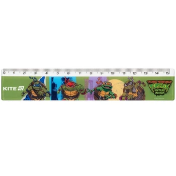 Лінійка пластикова Kite Ninjia Turtles 15 см (NT25-090)