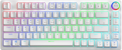 Klawiatura bezprzewodowa Savio Phenix Gateron Red Pro Wireless White