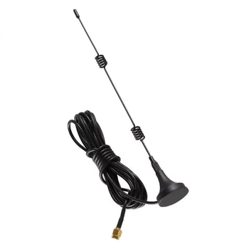 Антена магнітна GSM 4G 12db RP SMA plug 3.0 метра
