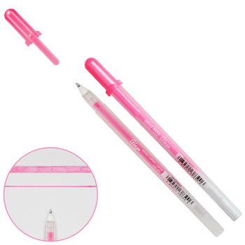 Комплект 12 шт. Ручка гелева, GLAZE 3D-ROLLER, Рожевий, Sakura XPGB#820 84511383906