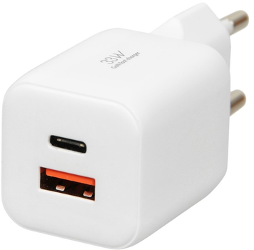 Ładowarka sieciowa iBOX C-42 PD33W USB A+C White (ILUC42W)