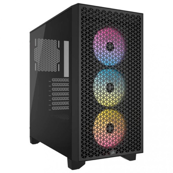 Корпус Corsair 3000D RGB Tempered Glass Mid-Tower Black (CC-9011255-WW)