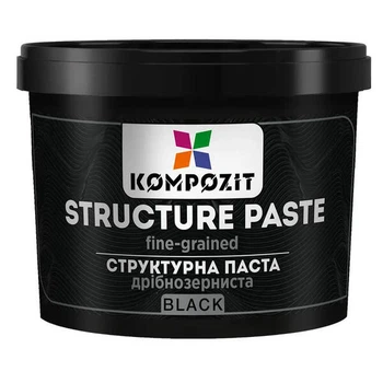 Паста структурна дрібнозерниста ArtKompozit 0,3л чорний (AKP183504)