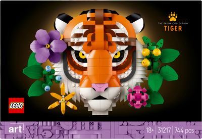 Zestaw klocków LEGO Art The Fauna Collection - Tiger 744 elementów (31217)