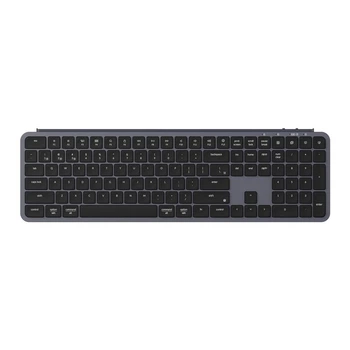 Клавіатура мембрана Keychron B6 Pro, USB/WL/BT, space gray