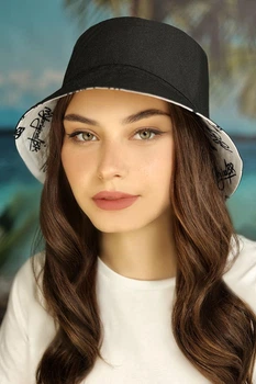 Двухсторонняя панама Braxton "BR Cool" белый + черный M летний унисекс (1424)