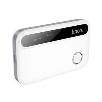 4g портативний роутер HOCO Mobile portable WiFi HI41 (Europe Asia and Africa) |2.4G, 3h| White
