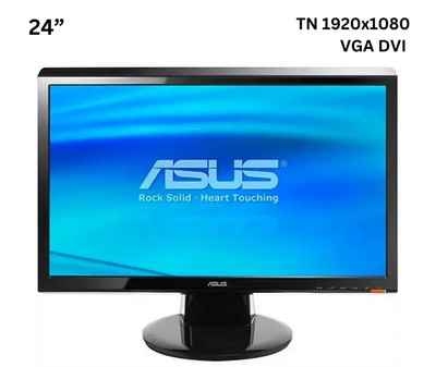 Монитор 24” Asus VH242 TN 1920x1080 Full HD VGA DVI (MAVH242-B) Б/У