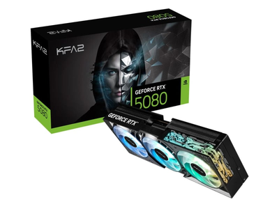 Відеокарта KFA2 GeForce RTX 5080 1-Click OC 16GB GDDR7 DLSS4