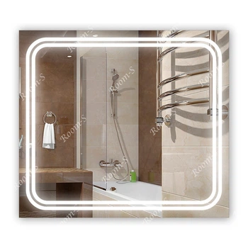 Зеркало с LED подсветкой SR-066 (900х800мм)