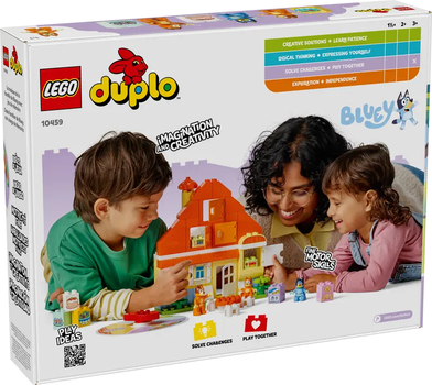 Zestaw klocków LEGO Duplo Dom rodzinny Blue z grą pamięciową 83 elementy (10459)
