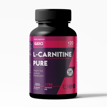 Л карнітин (l carnitine) тартрат Garo Nutrition 1750 мг. для жінок та чоловіків для схуднення