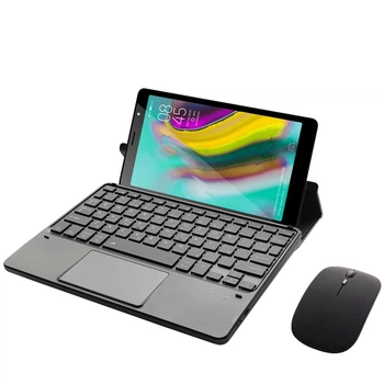 Клавиатура-подставка Smart Keyboard + Мышка для Tecno Tab (P704a) Ukr+Eng Black