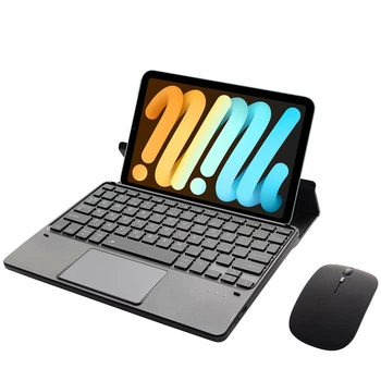 Клавиатура-подставка Smart Keyboard + Мышка для Apple iPad Mini 6 / 7 Ukr+Eng Black