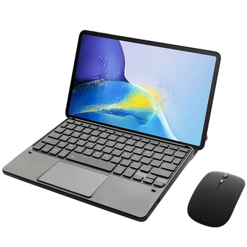 Клавиатура-подставка беспроводная Smart Keyboard + Мышка для Oukitel OT5 Ukr+Eng Black