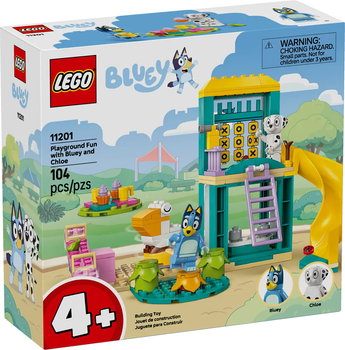 Zestaw klocków LEGO Blue i Łatko na placu zabaw 104 elementy (11201)