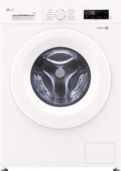 Стиральная машина LG серии 6 Motion™ Steam™ F2Y1NS3W, фронтальная, узкая, 6 кг, 1200, A+++, 44 см, 10 программ, дисплей, пар, инвертор, белый