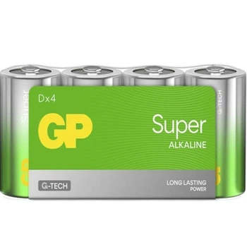 Батарейка GP D (LR20) Super Alkaline 1.5 В 4 шт