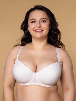 Бюстгальтер с косточками бесшовный brabrabra SLZ27501133 95C Белый (6900720005146)