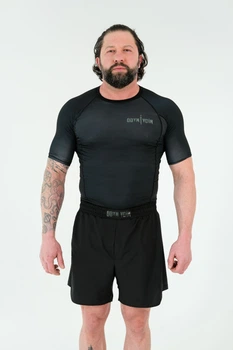 Basic Black (Odyn Voin) двійка light (рашгард короткий, шорти 2в1) - L
