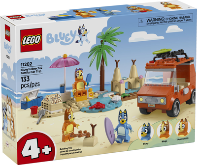 Zestaw klocków LEGO Blue i rodzinna wycieczka samochodem 133 elementy (11202)