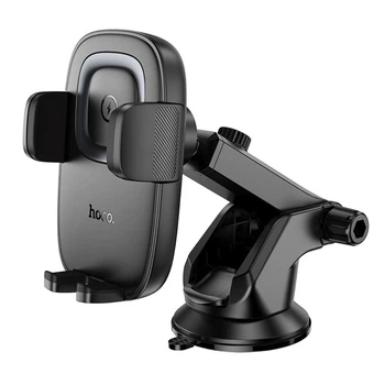 Автодержатель Hoco HW32 с беспроводной зарядкой, 15W, black metal gray