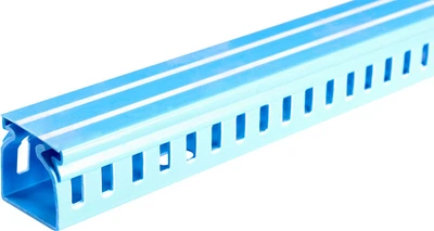 Короб перфорированный 40x40мм 2 пог.м ПВХ синий [s13033020] E.NEXT e.trunking.perf.stand.40.40