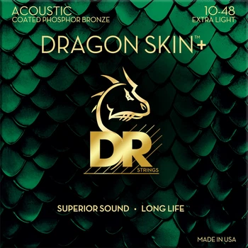 Струны DR Strings DAP-10 Dragon Skin+ 10-48 Extra Light