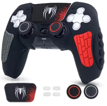 Защитный силиконовый чехол Spider-Man для геймпада DualSense PS5 накладка на джойстик