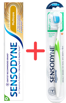 Набор Sensodyne Комплексная защита Зубная паста 75 мл + Зубная щетка Мягкая (4047400093801/5054563029782)